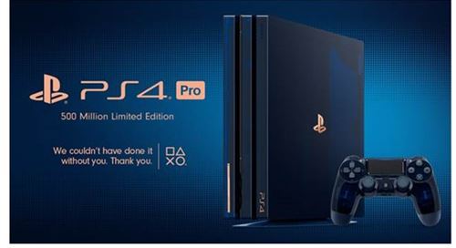 PlayStation 4 Pro 2000Go - Bleu - Edition limitée 500 Million